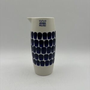ARABIA 24h Tuokio Pitcher Blue Ceramic Milk‎ Creamer 480ml Tableware